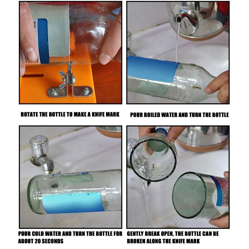 Glass Bottle Cutter Thickened High Strength PC Board Sharply Carbide Cut Head   Wine Bottle Cutting Tool