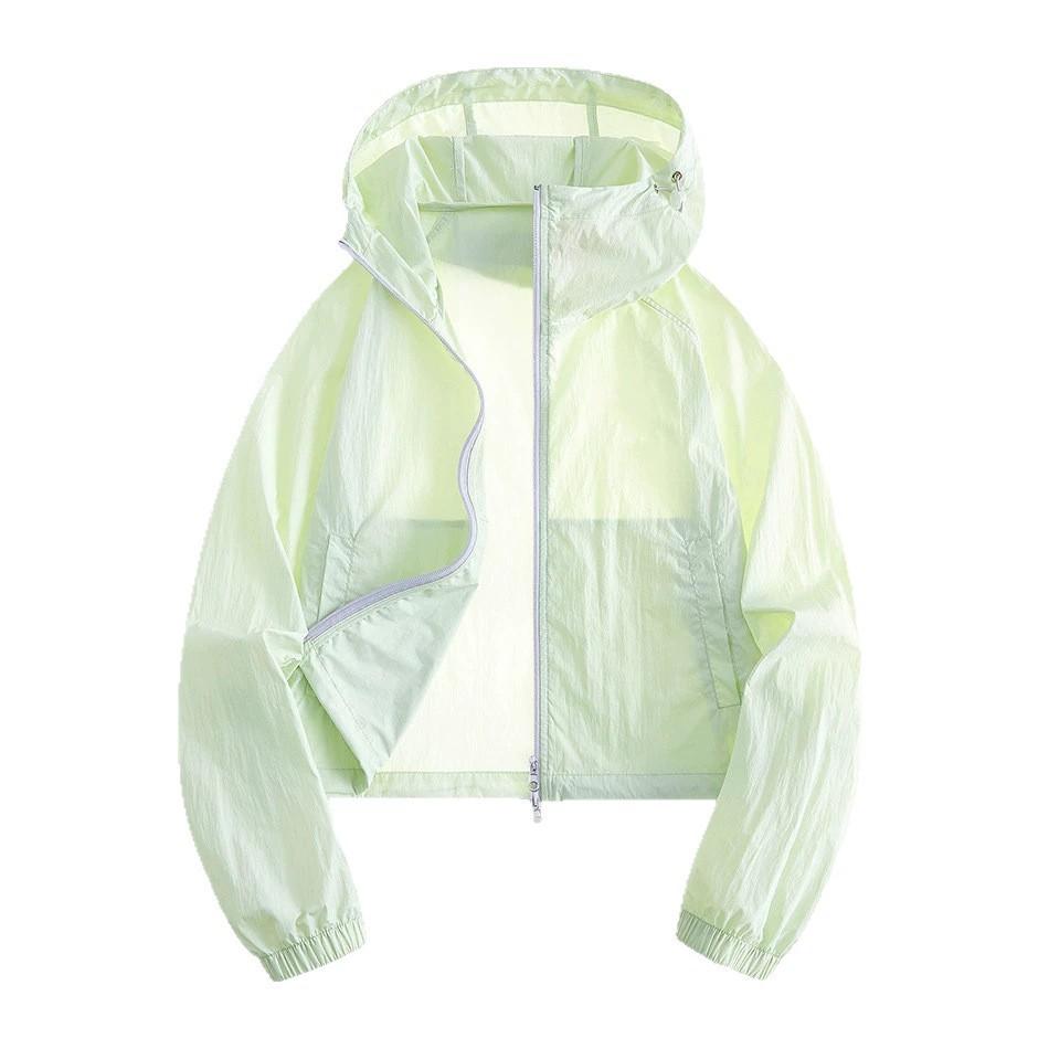 Designer super stylish sun-protective shirt for women, 1011 new summer petite outdoor mountain style UV protection short jacket