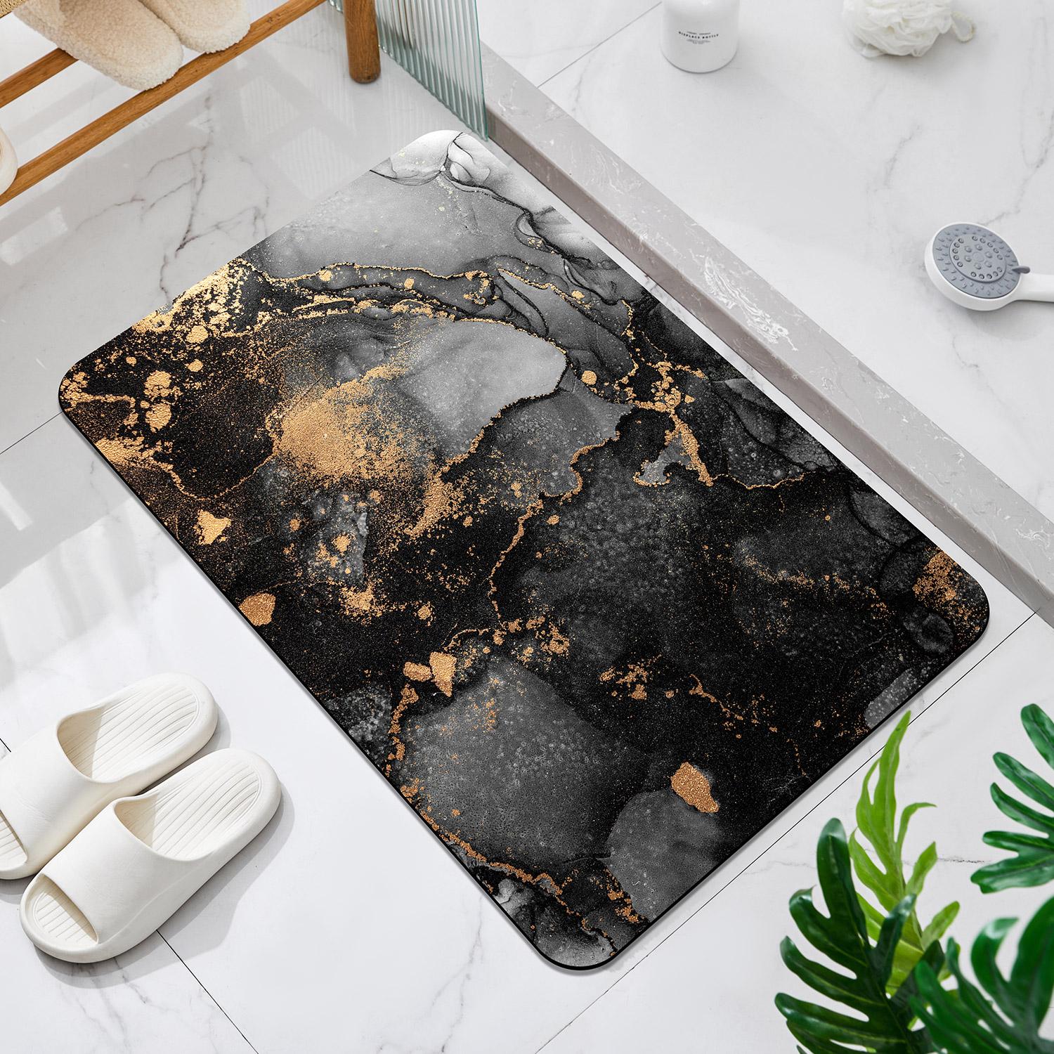 Luxe Badkamermatten Antislip Douche Badmat Super Absorberend Sneldrogend Voet Vloermat Toiletkleed Deurmat Tapijt Wasbaar 500MMx800MM