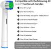4-teilige Ersatz-Zahnbürstenköpfe, kompatibel mit Oral-B Braun Professional Electric Toothbrush Heads, Bürstenköpfen