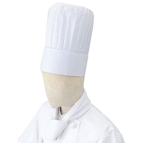 ARBE Chef's Hat, Bowler Hat, 100% Cotton, High-Quality Cotton Sheeting, Lightweight, 15cm Height, 4 Sizes, Kitchen, Cooking, Pastry Chef, Uniform, ARB