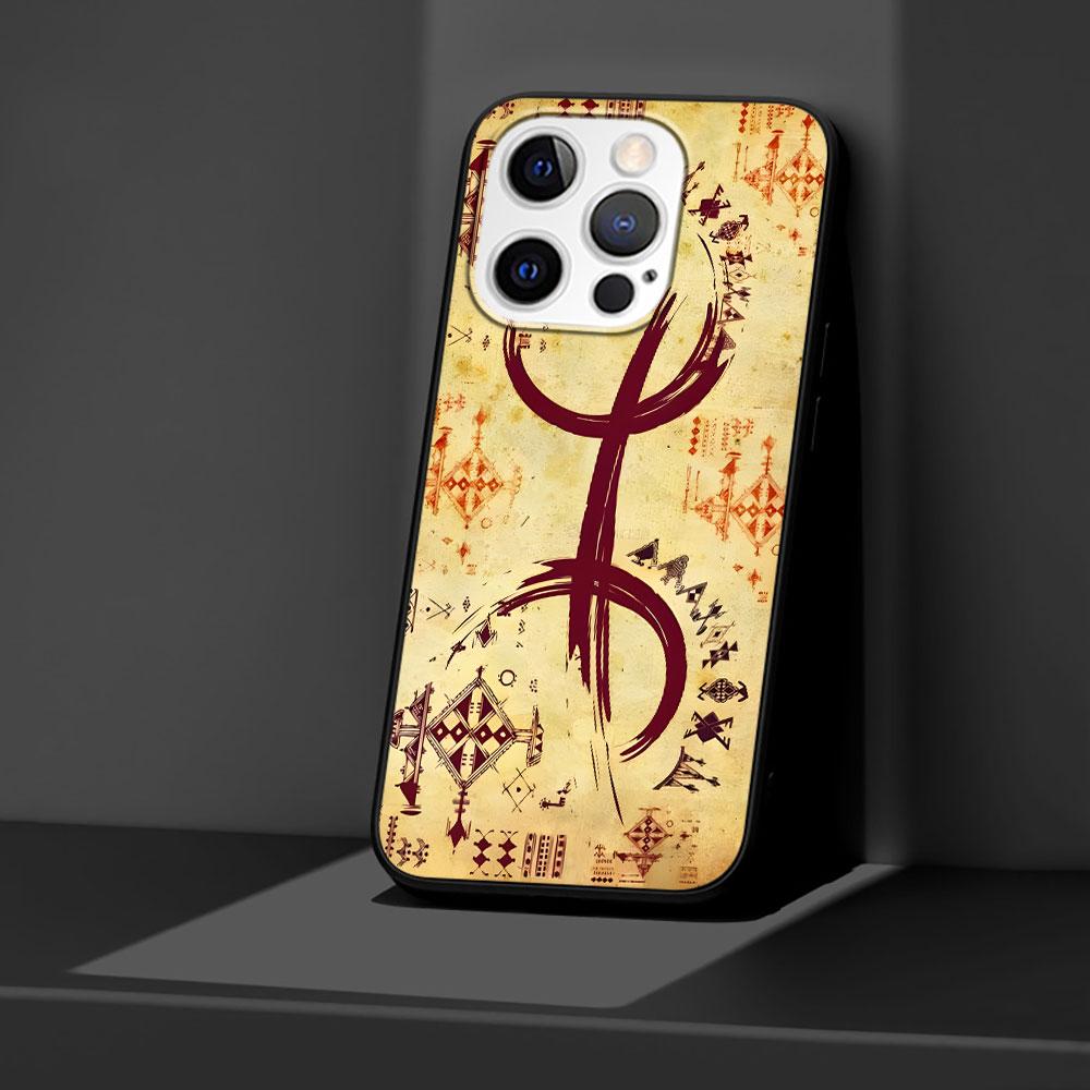 Amazigh Berber Flag Case for Apple iPhone 14 11 7 SE 2020 8 X XS 13 12 Mini XR 15 Pro Max Silicone Black Soft Phone Cover