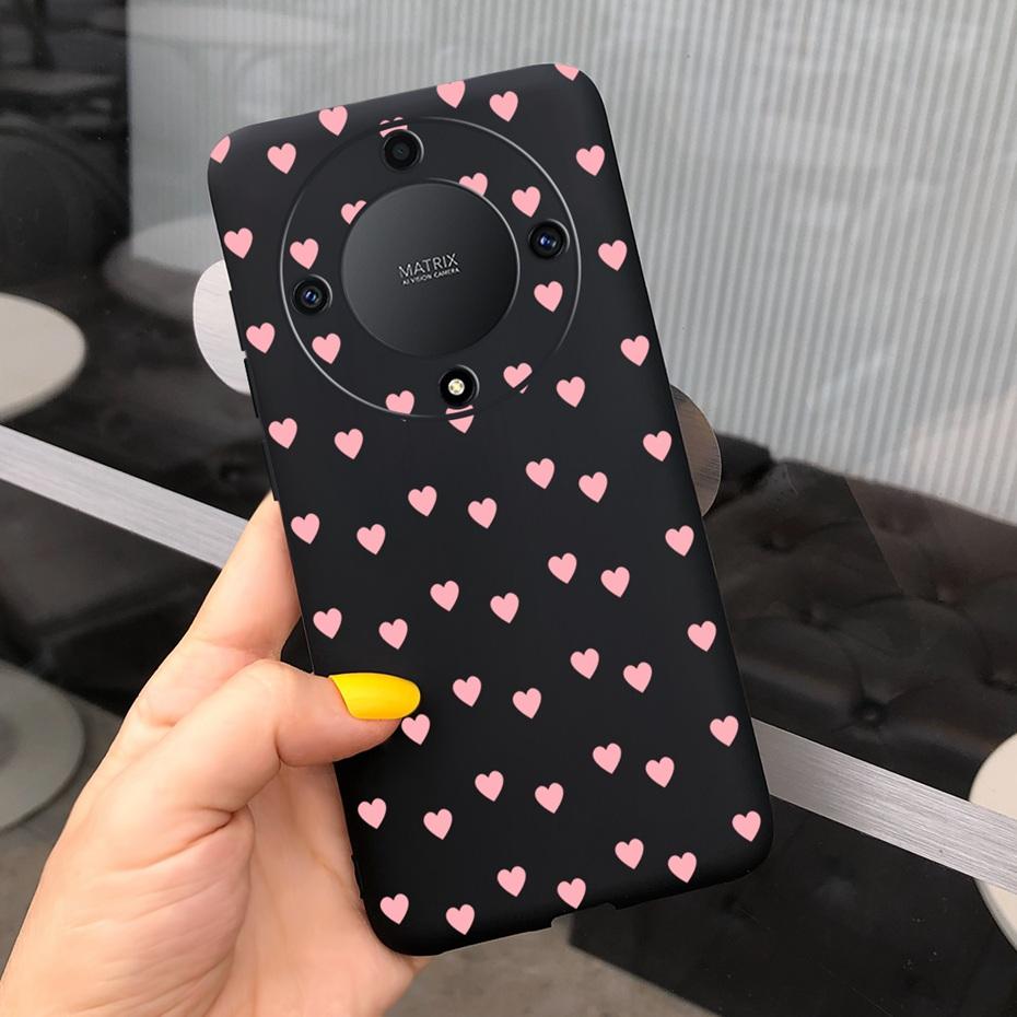For Honor X9a Fashion Feather Cloud Pattern Phone Case For Honor X9a 5G X 9a ROM-NX1 Candy Color Soft Silicone TPU Back Cover