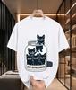 2026 New 100 Cotton Tshirt Cute Black Cats In Pill Bottle Anti Depressants Funny Healing Print Unisex Tee Casual Short Sleev
