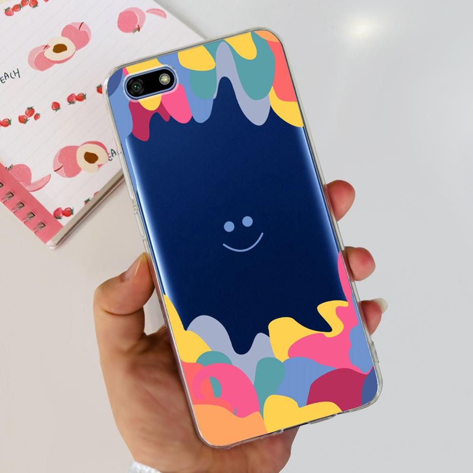 For Huawei Y5 Lite 2018 Case DRA-LX5 Luxury Painted Back Cover Clear Silicone Soft Phone Case For Huawei Y5 Prime Y 5 2018 Shell