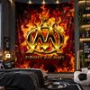 Wall Hanging Tapestry Olympique Lyonnais FC Print Cloth for Living Room Bedroom Home Decor