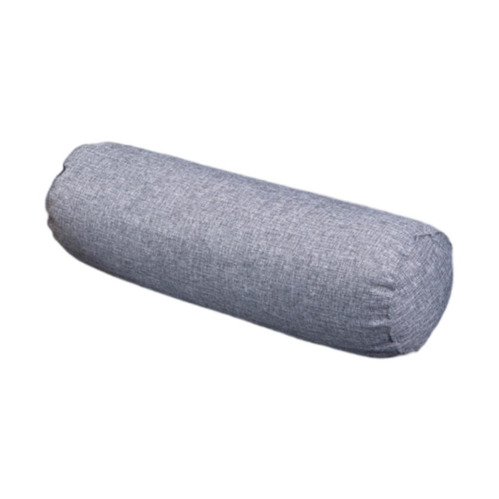 Round Pillow Bolster Cushion Throw Pillow Roll Neck Pillow for Home Fitness Yoga