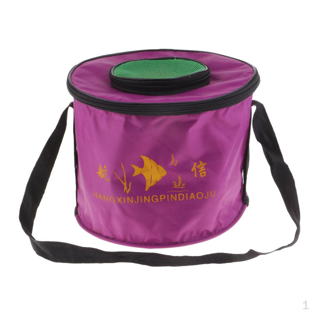 

Складное ведро для воды, складное для рыбалки с сетчатой ​​крышкой S