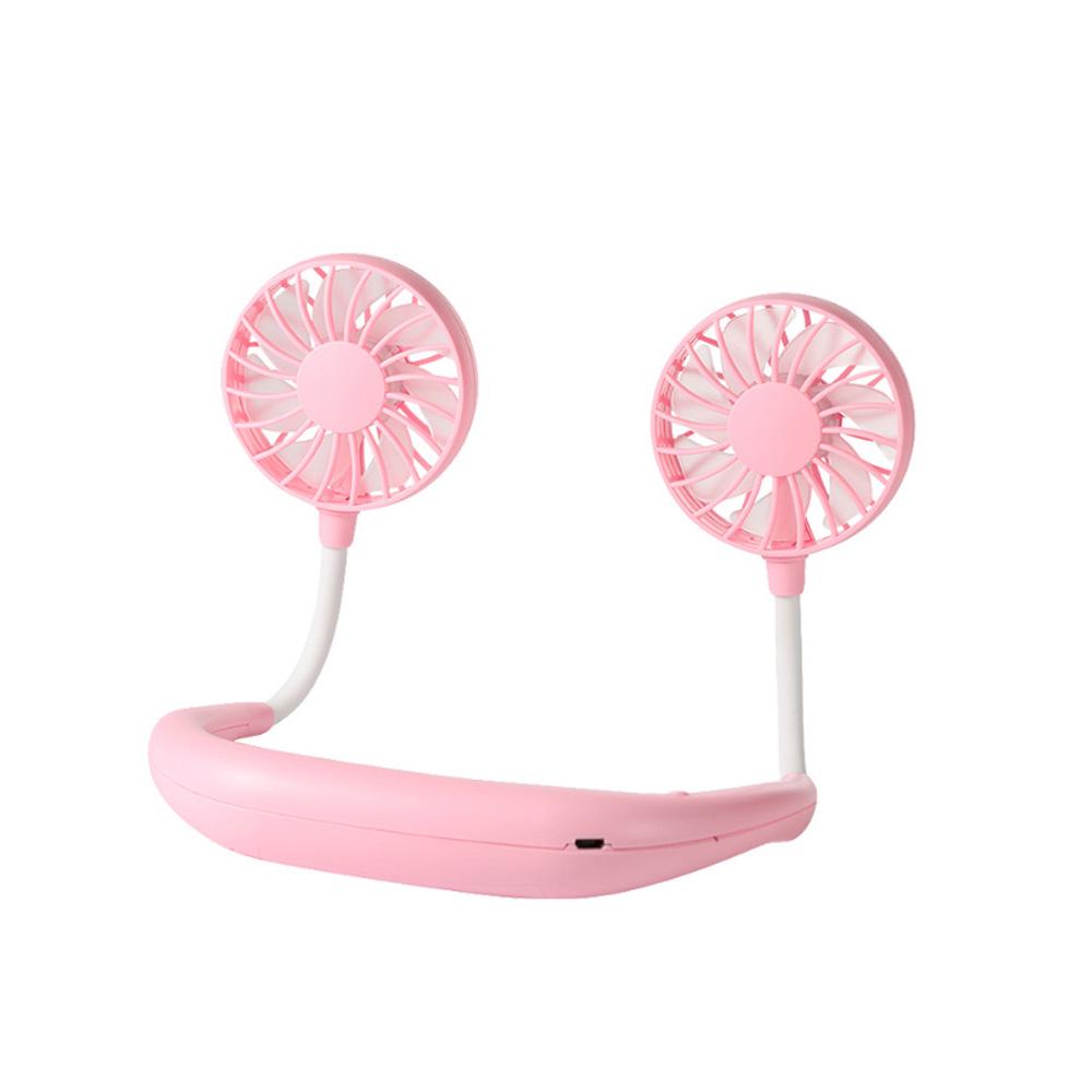 Portable Fan Hand Small Personal Mini USB Fan Rechargeable Neck Fan 3 Speeds for Office Travel Outdoor Camping