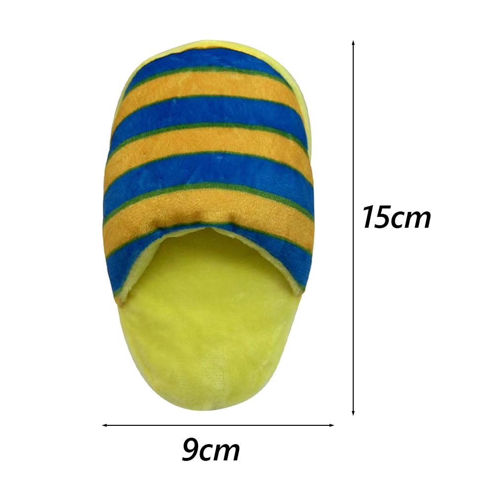 Plush Pipe Slippers Pet Stuffed Toys for Small Dogs Squeaky Puppy Dog Chew Toy Chihuahua Pug Clean Teeth Honden Speelgoed Pipe