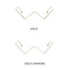 1 Pcs Diamond Steampunk Sunglasses Frames Triangle Eyeglasses Frames For Women Vintage Sunglasses Frames For Men Eyewear Decoration