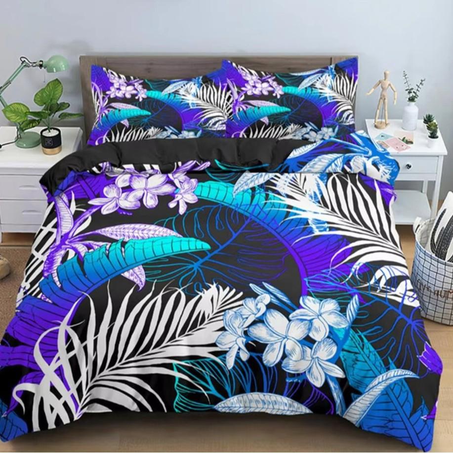 Colorful Feather Duvet Cover Set Bedding Set 3-piece Duvet Cover Set