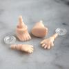 Replacement Face Hand Foot Set For Baby Three 100% Toy Doll Diy Accessories Random Style
