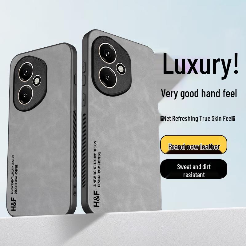 Honor 500 Vollständige Abdeckung Nubukleder Handyhülle