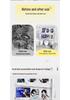 Clear Acrylic Multi-Layer Desktop Storage Display Case with Dustproof Protection for Figures and Badges