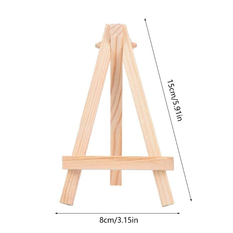 20 Pieces Triangles Easel Wood Easels Small Easel for Pictures Table Easel for Display of Painting Drawing Picture Frame