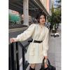 New Women's Milk Tea Style Dress Set - Elegant Fragrant Style