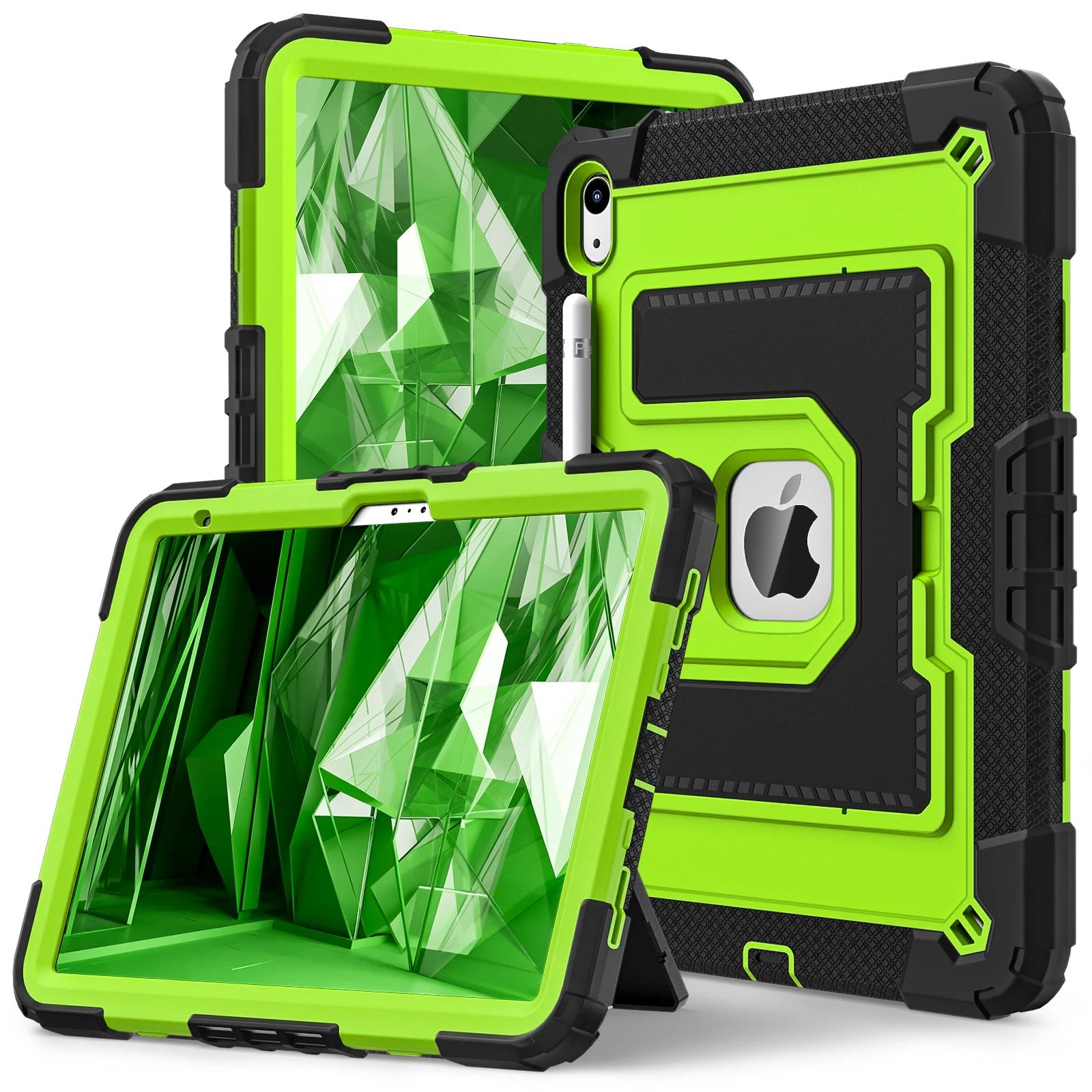 Nouvelle coque de protection renforcée pour enfants, compatible avec iPad A16 (11e/10e génération), Air 7, 6, 5, 4, M3, M2, Air 11/13 pouces, Mini 7/6, 7/8/9e génération. Résistante aux chocs. iPad Air7 11 M3 2025&NO shoulder strap