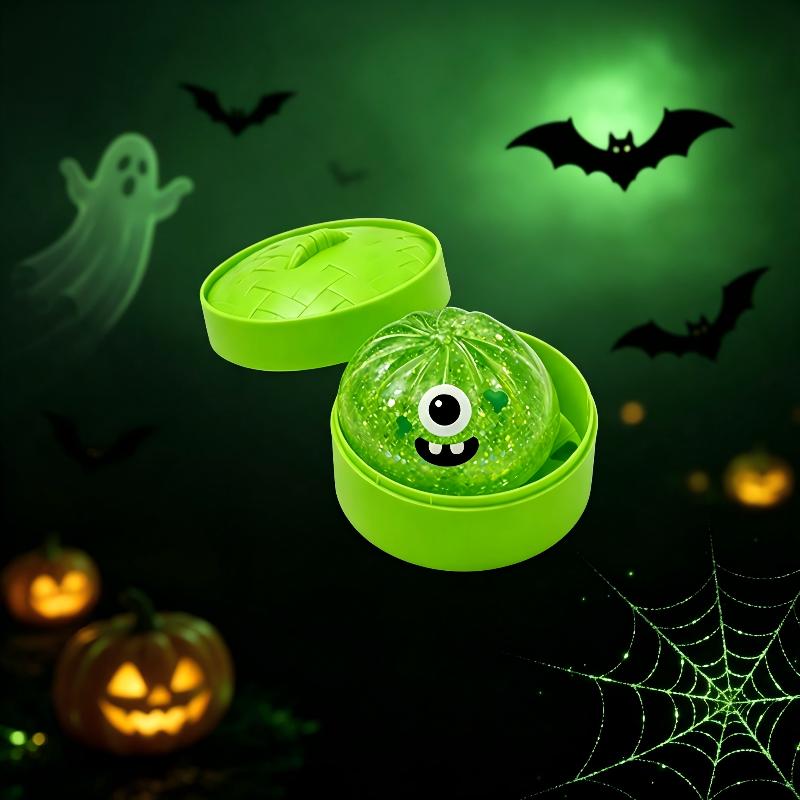 New Halloween Styles Ghost Bat Pumpkin Bun Toy Soft Slow Resilience Squeeze Toy Fidget With Steamer Party Favors Gifts