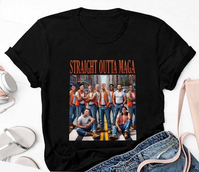 Trump Straight Outta Maga Shirt, Trump Vance Kennedy Musk Thug Life Unisex Shirt Unisex T-Shirt