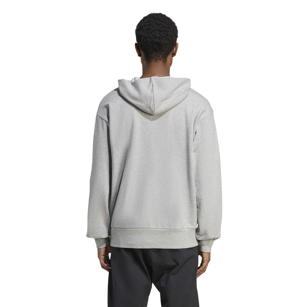 Sweatshirt Hoodie LIN VL VT331 Medium Grey 4L [Adidas] Men's Heather/Black (KD9572)