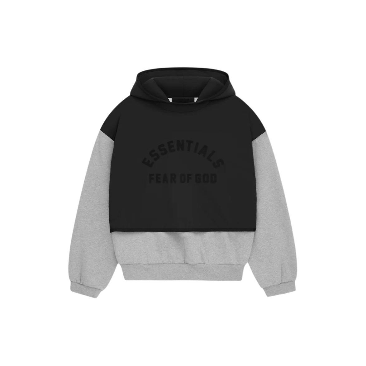 

Fear of God Essentials SS24 Nylon Fleece Hooded Sweater Light Heather Grey/Jet Black Unisex 202SP244326F S