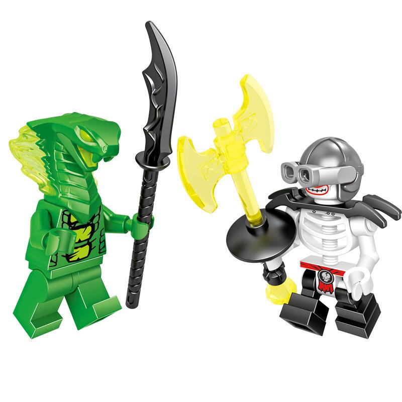 61038 Phantom Building Block Miniature Small Particle Mosaic Toy Bag Ninja War Basilisk