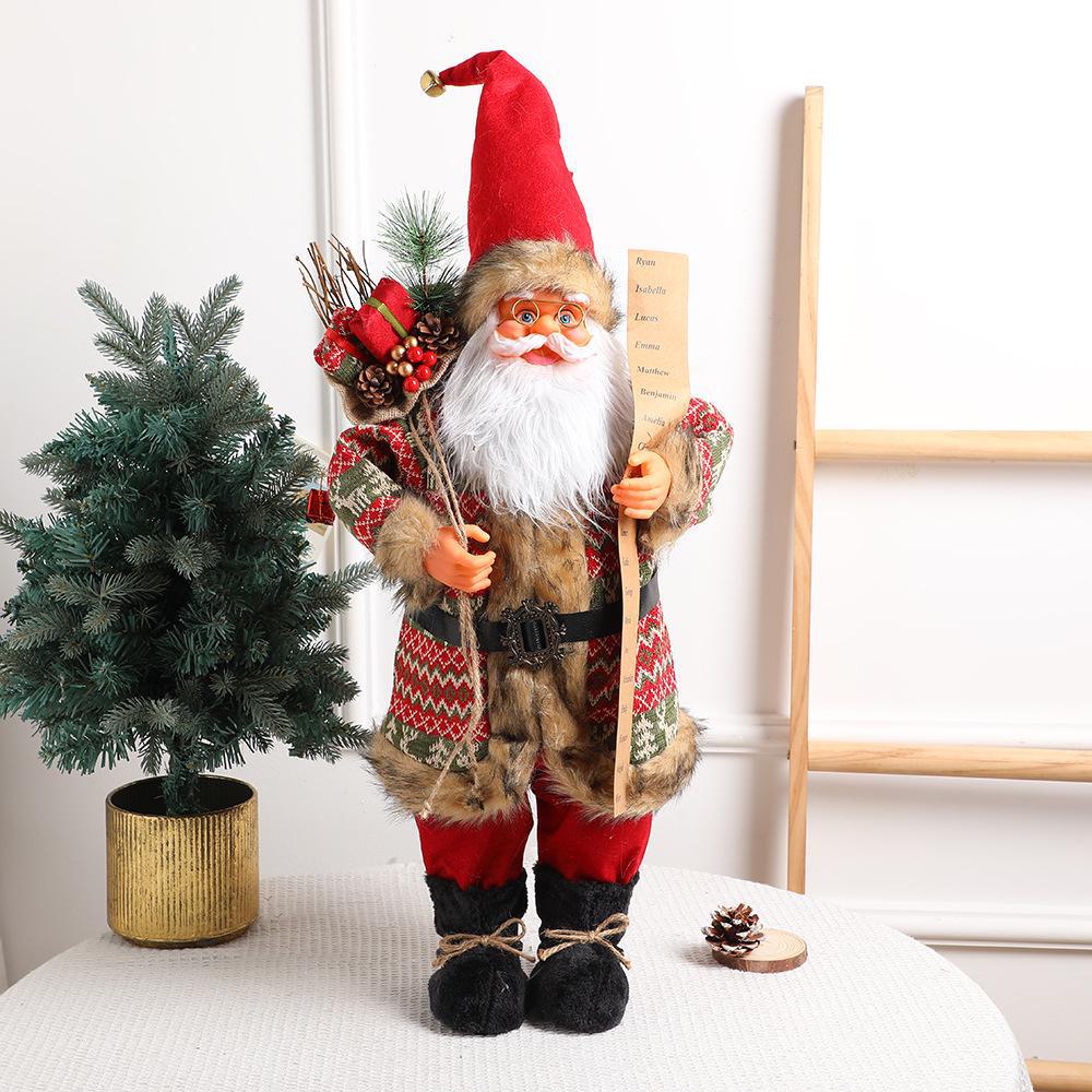 

Кукла-обнимашка в виде рождественской елки 2024 года: Украшения для окон Санта-Клауса No. 1 75*33cm