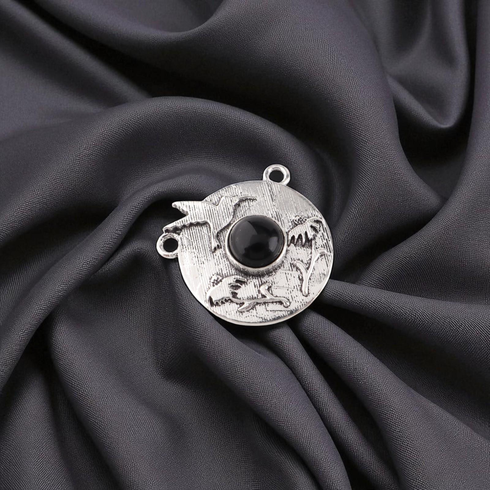 

Черный турмалин Драгоценный камень 925 Стерлинговое серебро Ювелирные изделия Ручной работы Подвеска 0.92 CP-34-30