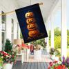 Halloween Jack Lantern Double-Sided Garden Flag , Durable Polyester, Perfect for Outdoor Yard & Lawn Decor