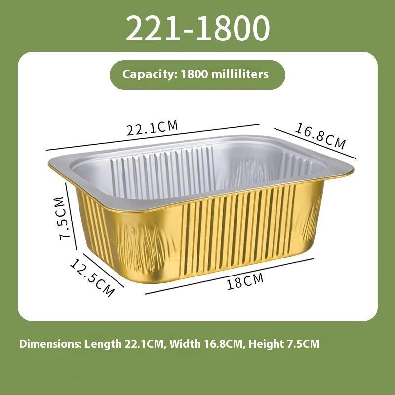 

1Pcs Disposable Non-Stick Foil Baking Cups Aluminum Foil Cupcake Cups Square Ramekin Pudding Dessert Cups Containers Without Lid