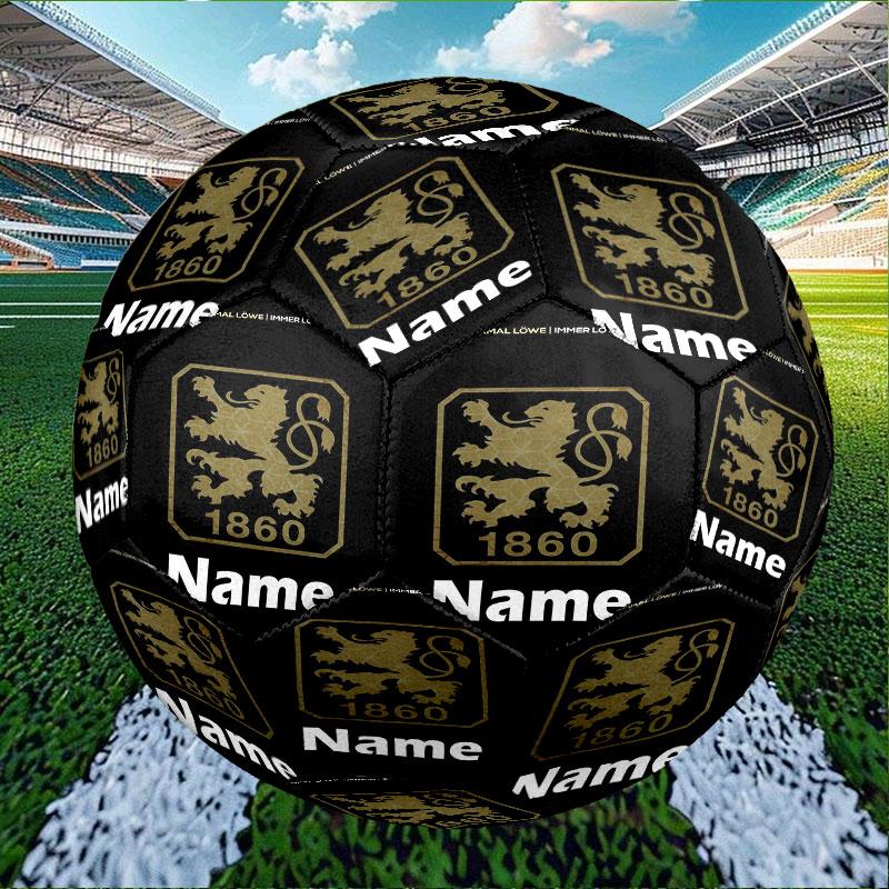 Custom Name Personalized 1860 Munchen football club Print Size 5 Soccer Ball Training & Match Football, for Team, Kicking, Gift for Football Enthusias