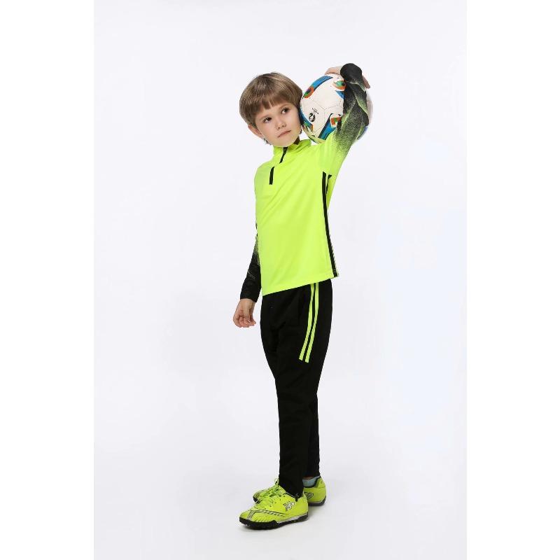 Football Jersey Children'S Quick-Drying Suit Football Jersey Sports Suit Autumn And Winter Long-Sleeved Training Jersey Girls' Primary School Students