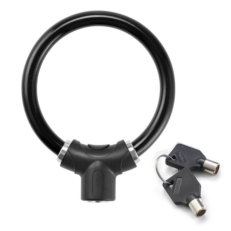 Przenośny Zamek do Roweru z Kluczami Lekkie Pierścienie Blokujące do Roweru Kształtowe Blokady do Roweru Szosowego Trwałe Kłódki Łatwe do Przenoszenia