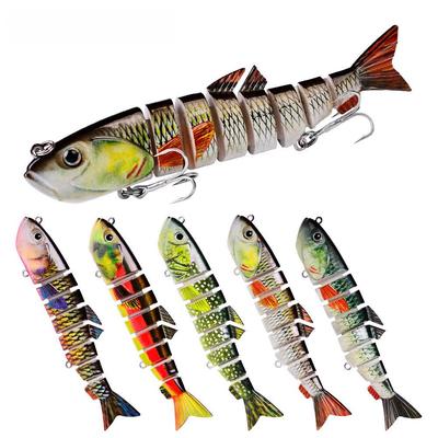 13cm Multi-Section Fish Lure, 22g, 8-Segment Hard Bait for Sea Fishing, Model HS072