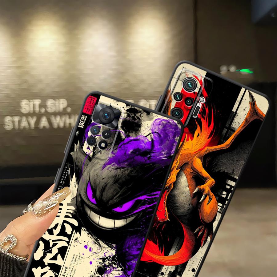 Hot Anime Pokemon Funda Phone Cover Case for Xiaomi Redmi Note 9 13 Pro Plus 11 14 7 8 10 11s 12s 10S 9S 12 Pro