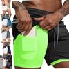 Sportshorts Mannen Sportkleding Dubbellaags Hardloopshorts Strandbroek Zomer Sportschool Fitness Training Jogging Korte Broeken