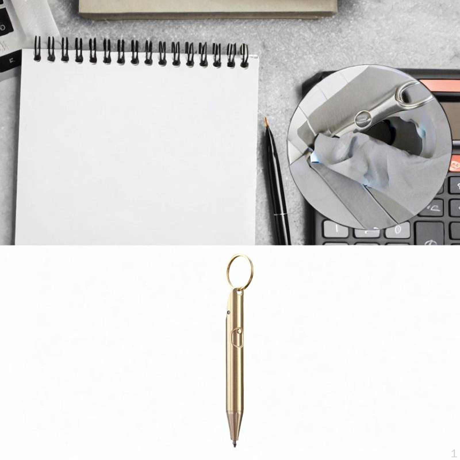 

Шариковая мини-ручка с выдвижным стержнем Business Signature Compact со сменным стержнем золотой