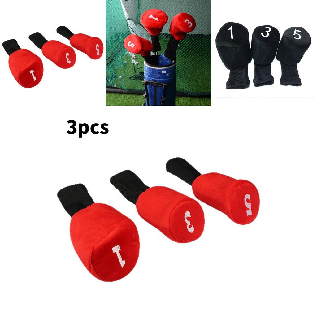 Golf Club Protector Set With Cotton Material For Wooden Clubs For Golf Enthusiasts