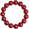 Authentic High-Content Cinnabar Bracelet with Purple Gold Sand Crystals, Supports Re-Inspection
