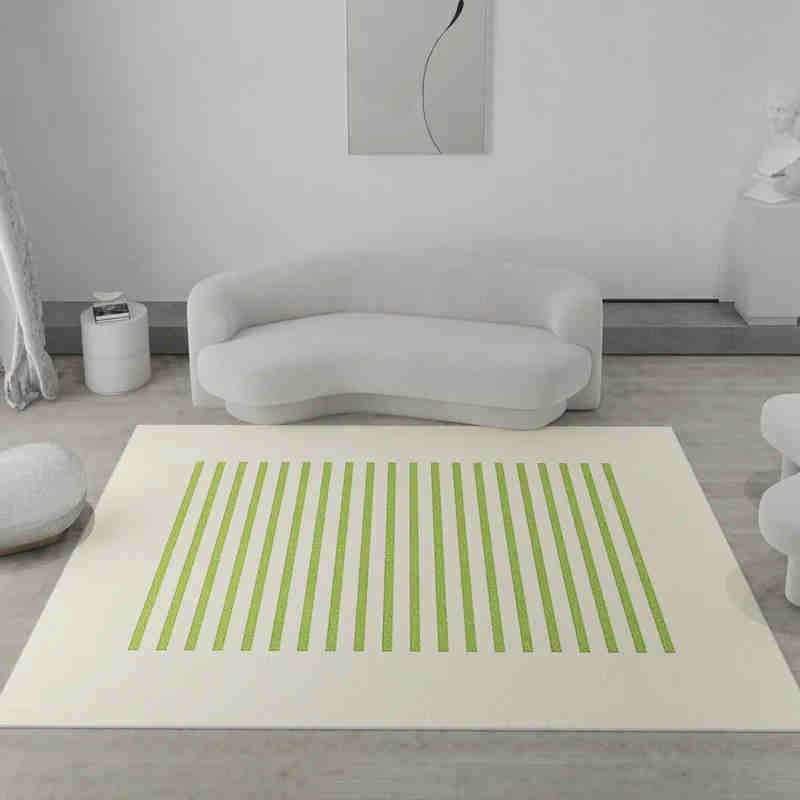 Modern Simple Rainbow Living Room Carpet Home Tea Table Bedroom Absorbent Non-slip Large Area Light Luxury Rug Floor Mat Decor