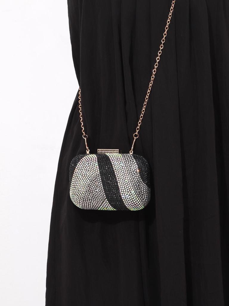 Europeisk och Amerikansk Kvällsväska för Damer med Diamanter och Kristaller för Fest och Bröllop