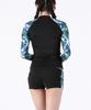 Dangun Air Palm Tree Color Block Long Sleeve Rash Guard