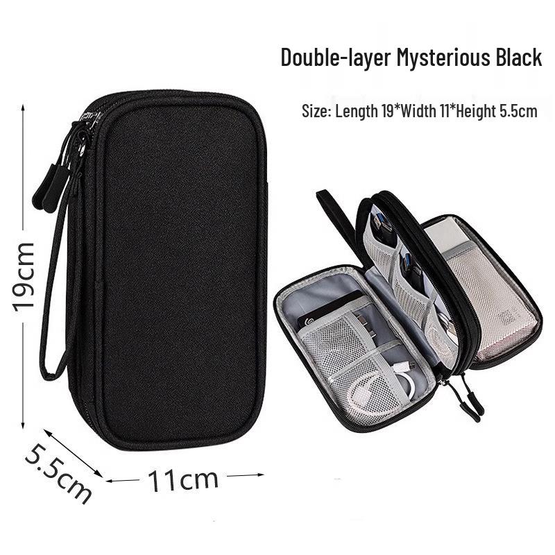 

Цифровая сумка-органайзер для кабелей, зарядных устройств, внешних аккумуляторов, телефонов, жестких дисков и наушников