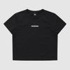 Umbro FreSh Women S LeTTering Crop ShorT Sleeve T ShirT ur122SrS11 Blk