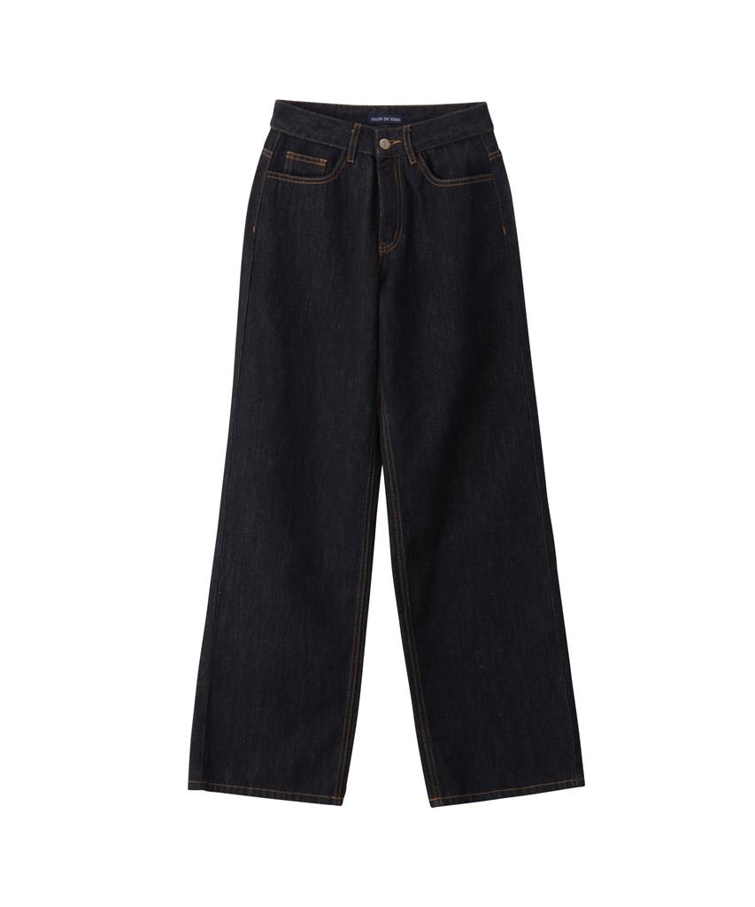 SALON DE YOHN Loose Fit Denim Pants_ Raw