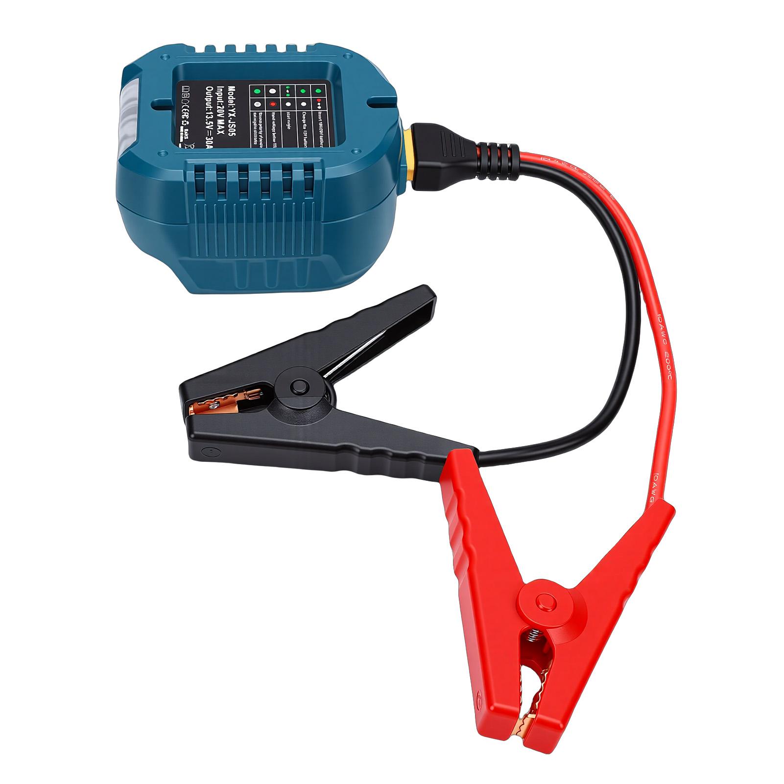 

Portable Car Jump Starter Fit for Makita Batteries Battery Emergency 10AWG Heavy Duty Cable Automotive Supplies