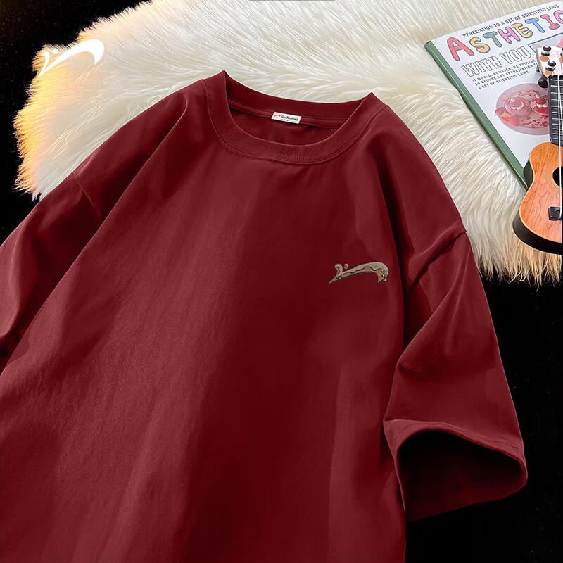 Guirenjiao Men s American Retro Short Sleeve T-Shirt XL