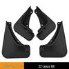 Lexus NX 2022 Leather Mudguard Set: Front & Rear Car Accessories