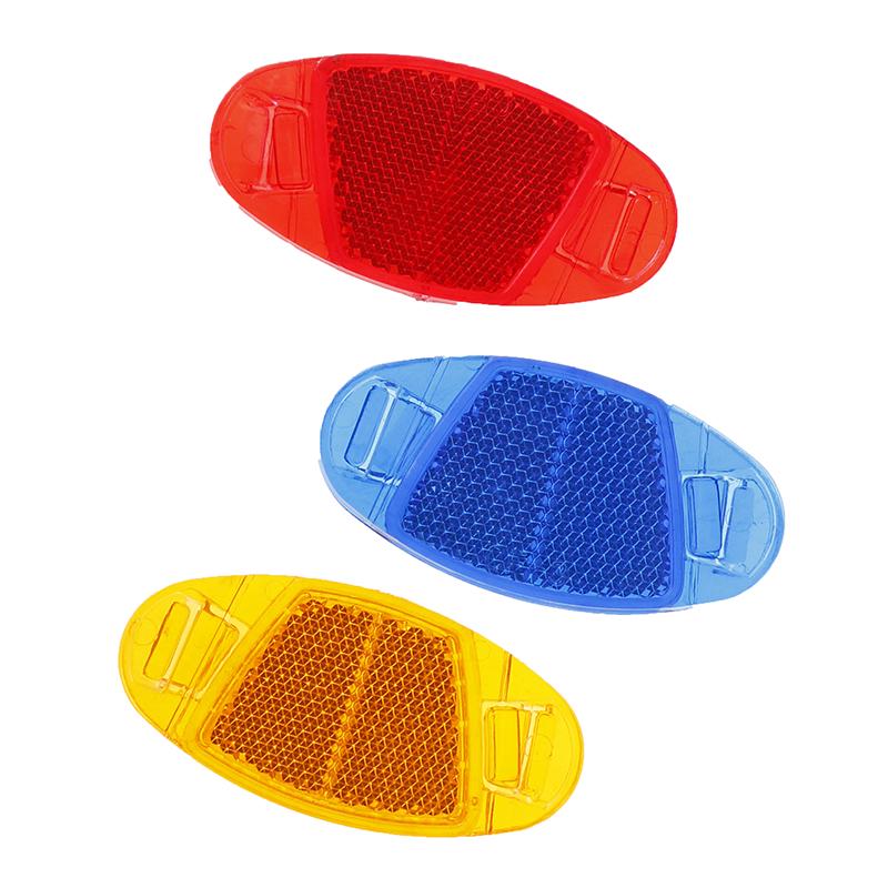 4 Peças Refletor de Raio de Bicicleta Luz Roda de Bicicleta Segurança Refletor Aro 3 Cores